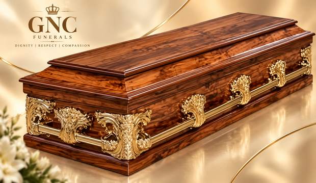 Teak Halfview Casket RS